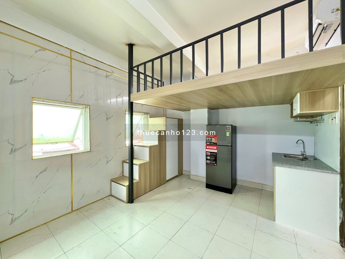 Cho thuê Căn Hộ Dịch Vụ Giá Rẻ + Đầy Đủ Nội Thất Mới + Cửa Sổ Trời Siêu Thoáng +Nguyễn Văn Cừ Quận 1