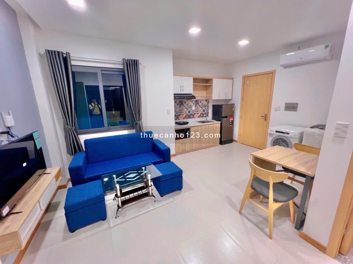 Căn Hộ 1pn - Studio Gần Ngã 4 Hàng Xanh, Bình Thạnh, Có Bãi gửi ô tô, FullNT, An Ninh