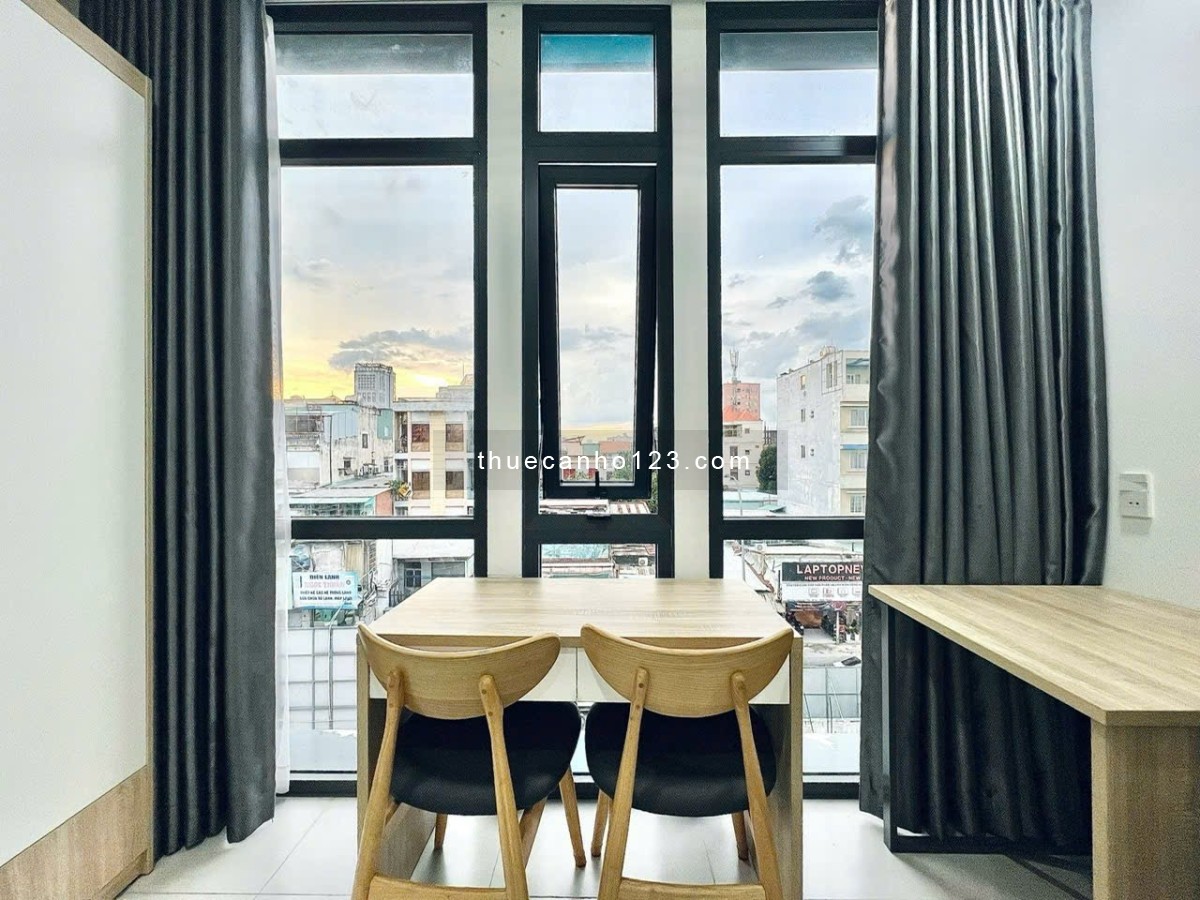 Căn Hộ 1pn - Studio Gần Ngã 4 Hàng Xanh, Bình Thạnh, Có Bãi gửi ô tô, FullNT, An Ninh