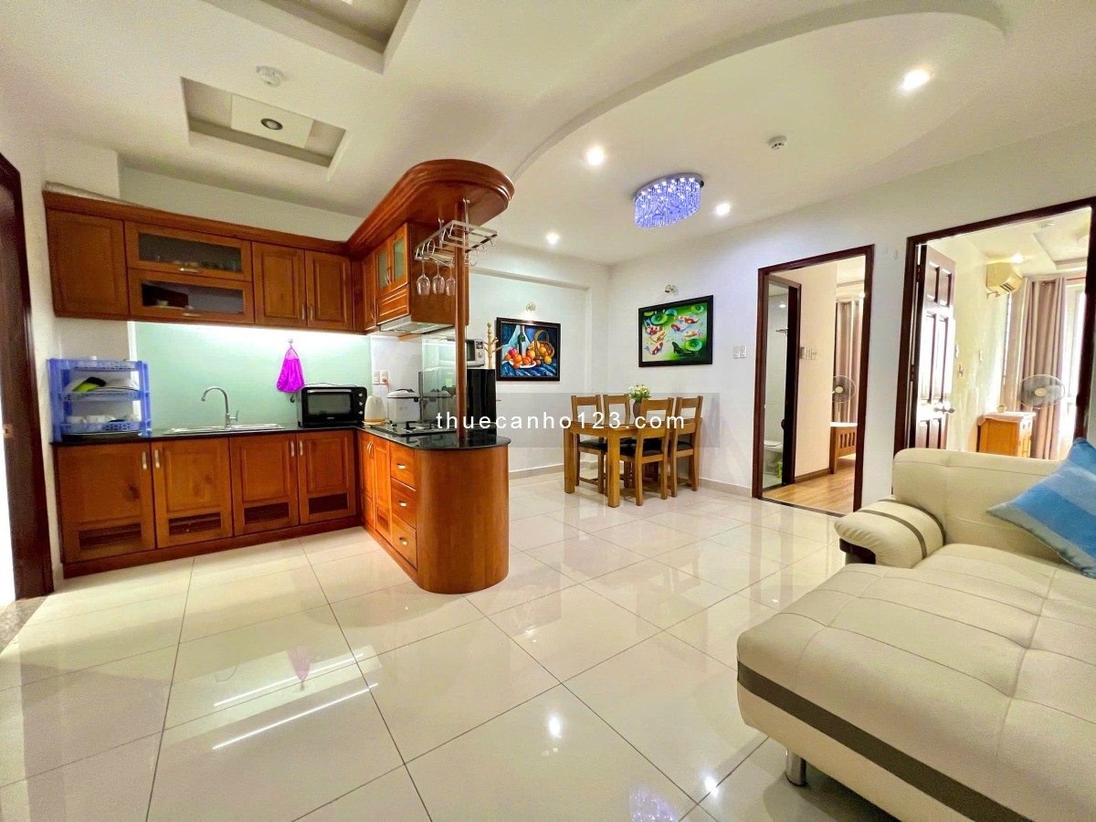 Cho thuê căn hộ 2PN - 3WC Rộng 86M2 - Trống sẵn gần chợ Bến Thành, công viên 23/9, ngã 6 Phù Đổng