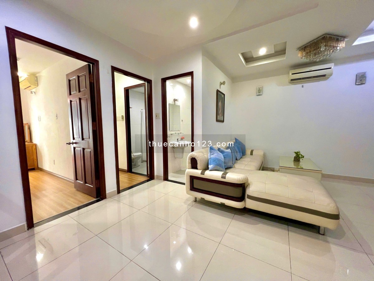 Cho thuê căn hộ 2PN - 3WC Rộng 86M2 - Trống sẵn gần chợ Bến Thành, công viên 23/9, ngã 6 Phù Đổng