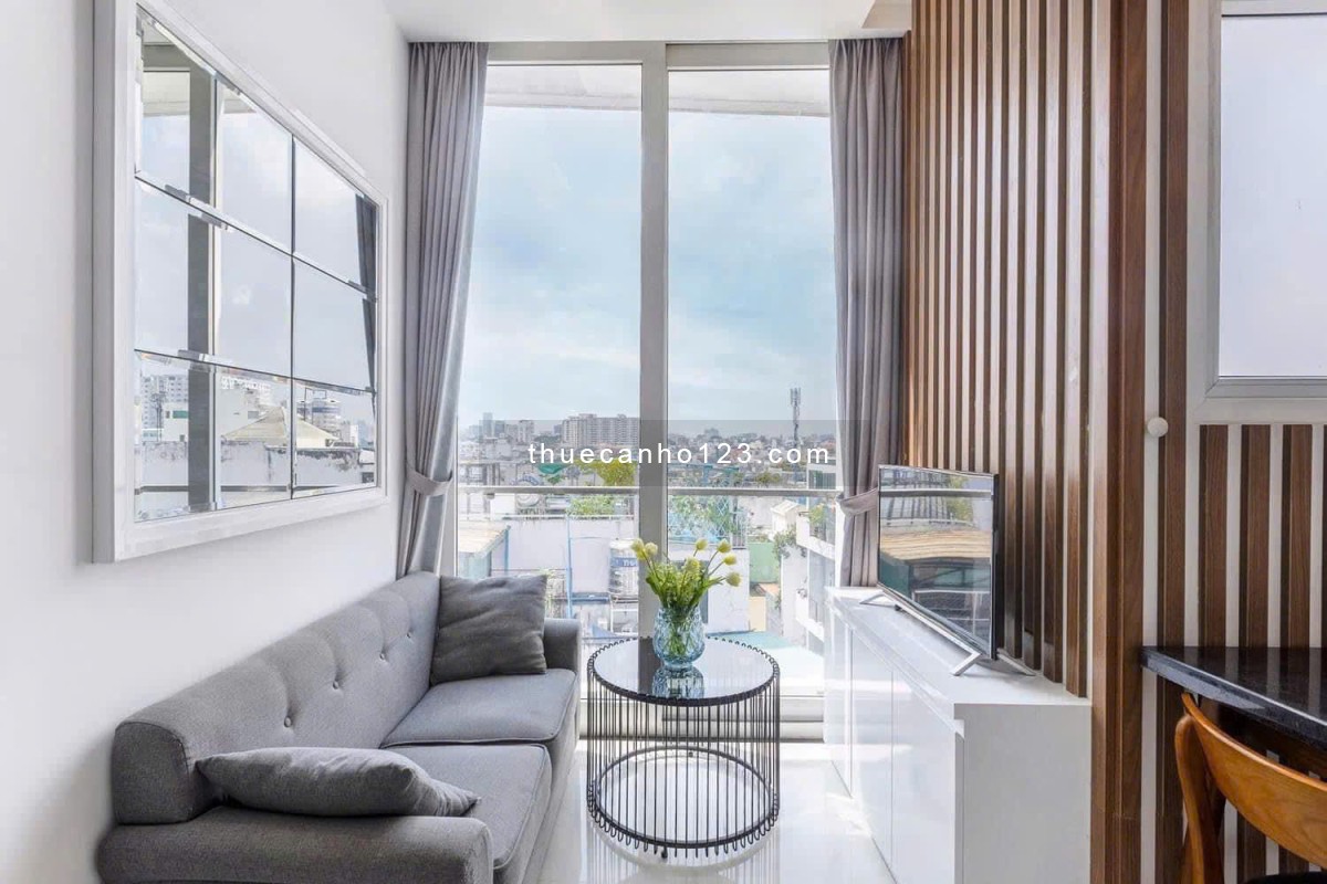 Cho Thuê CHDV Cao Cấp gần Cầu Điện Biên Phủ, Full Nội Thất, Ban công thoáng, Bảo vệ, Hầm xe