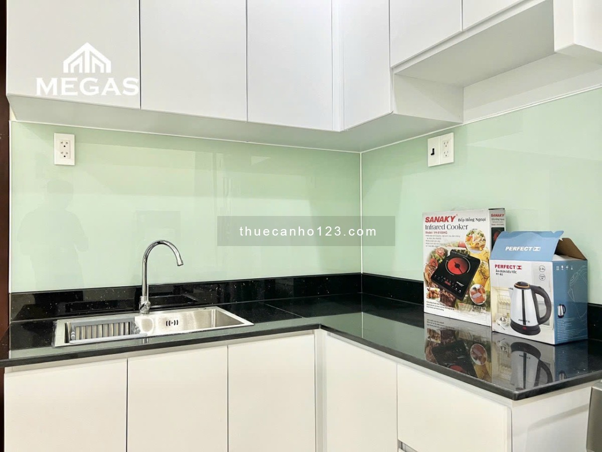 [Phố Bùi Viện] Studio tách Bếp/1 Phòng ngủ 55m2 - Balcony lớn - Cửa sổ trời - Gần chợ Nga