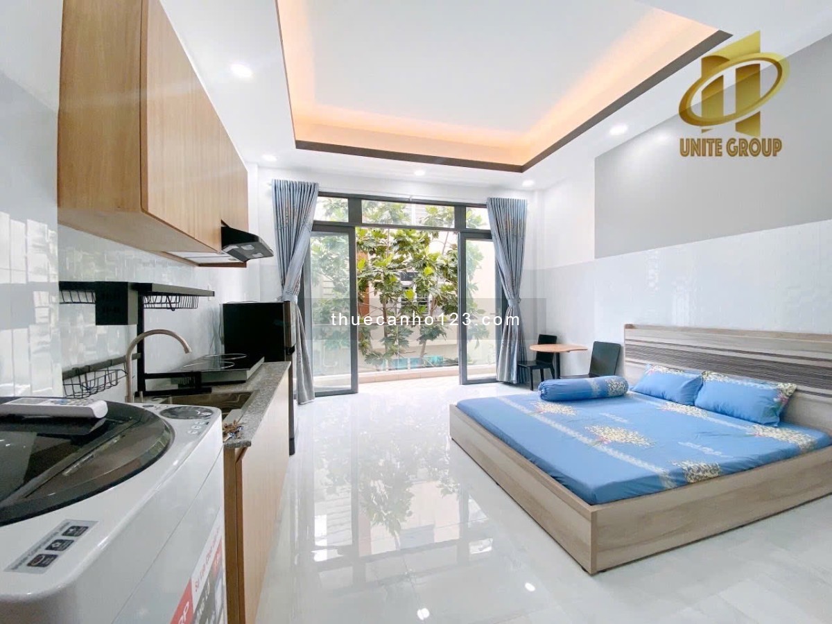 Căn hộ Studio Full Nội Thất Ban Công Lớn Đường Âu Dương Lân Q8 Gần Cầu Chữ Y qua Q1, Q5 5p xe máy