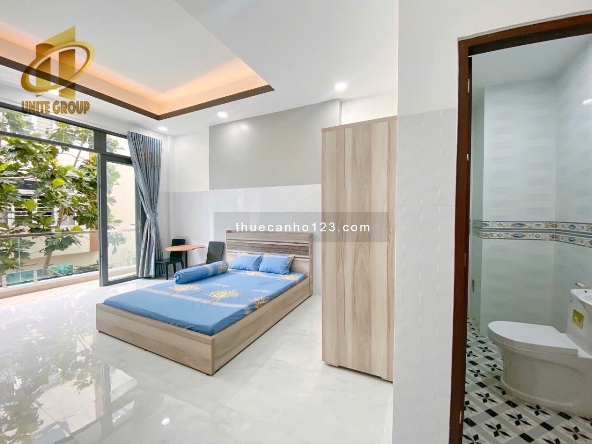 Căn hộ Studio Full Nội Thất Ban Công Lớn Đường Âu Dương Lân Q8 Gần Cầu Chữ Y qua Q1, Q5 5p xe máy