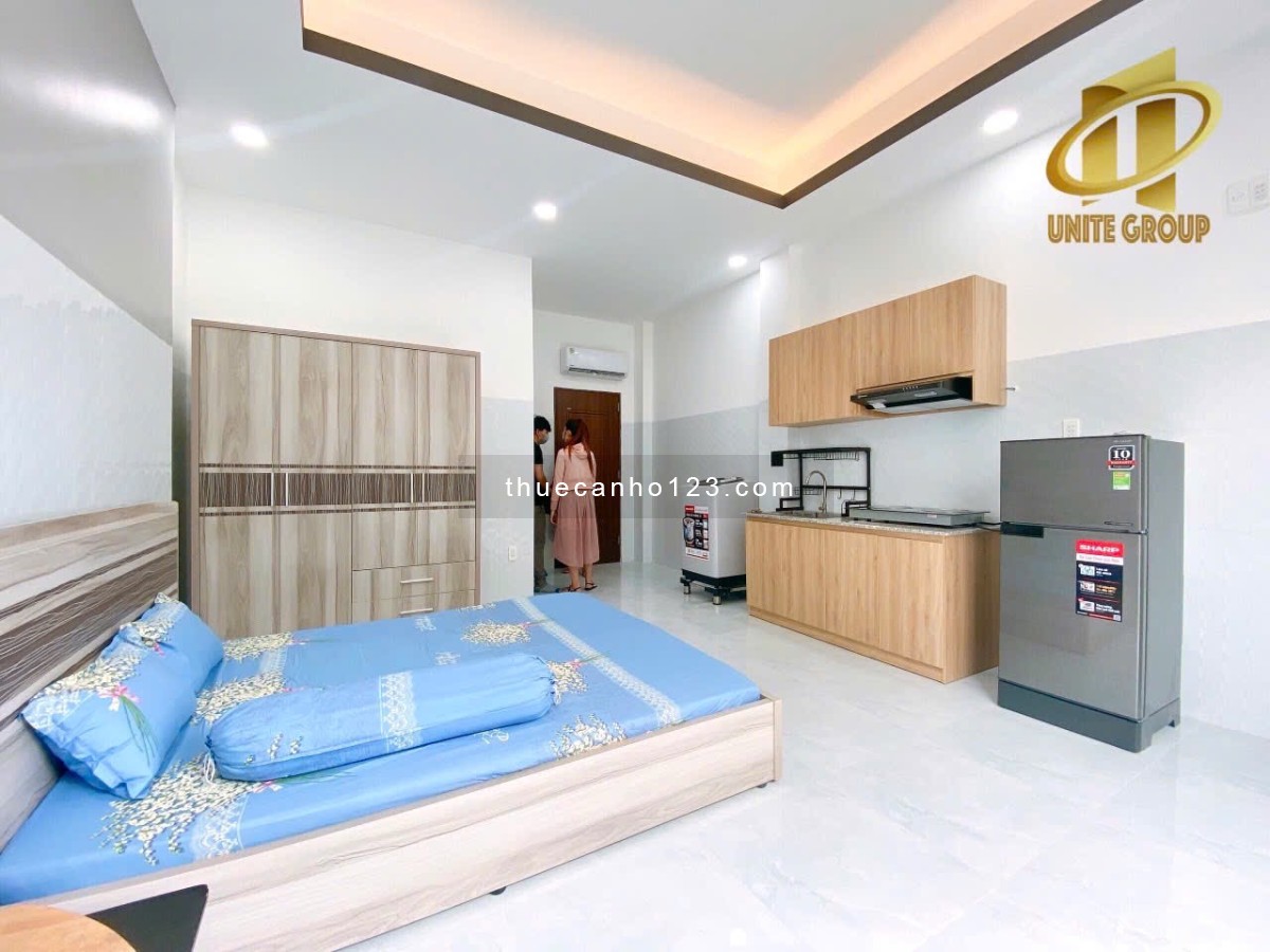 Căn hộ Studio Full Nội Thất Ban Công Lớn Đường Âu Dương Lân Q8 Gần Cầu Chữ Y qua Q1, Q5 5p xe máy