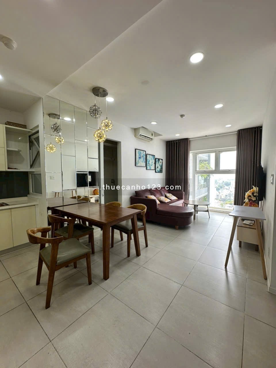 Cho thuê căn hộ chung cư Central Plaza, 91 Phạm Văn Hai, 70m2, 2PN, 16tr/th