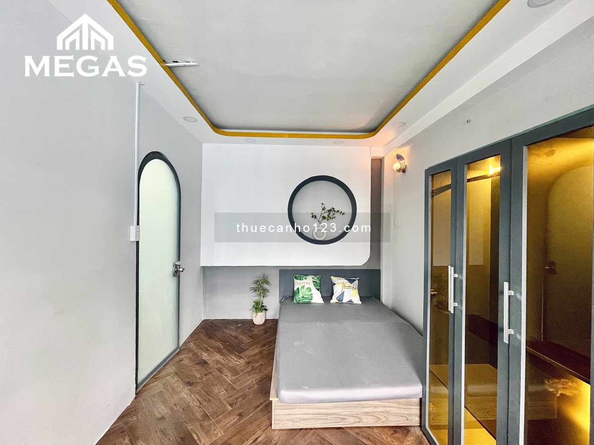 CHDV 1pn cao cấp - Ban công, full nội thất - Máy giặt riêng, mới 100% tại Lotte Mart Tân Bình.