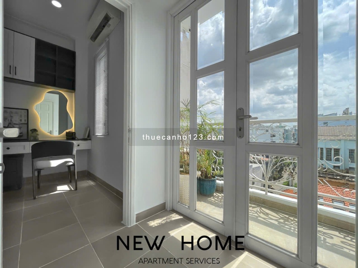 Cho thuê căn hộ 1PN - 60m² - Balcony lớn - Gần chợ Phan Văn Hân, Ngã 4 Hàng Xanh, UEF, HUTECH