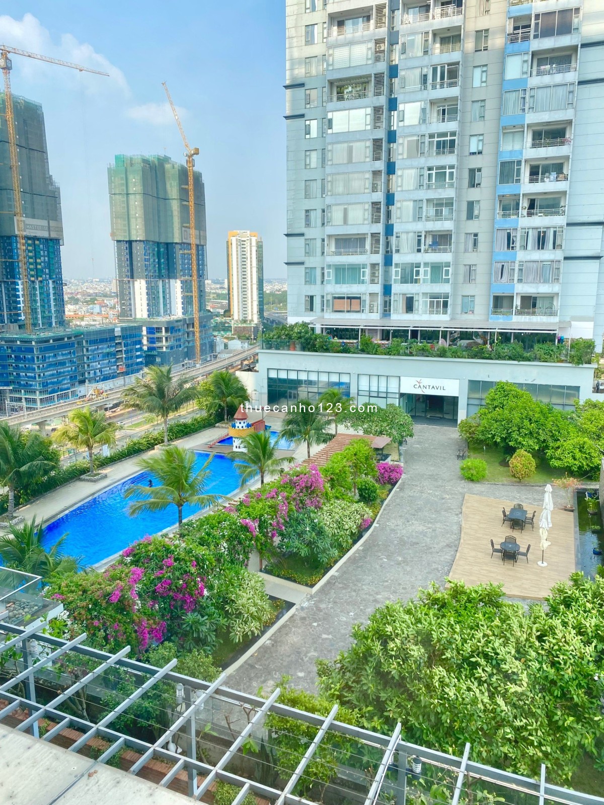 Cho thuê CHCC Cantavil Premier Q2, view thoáng yên tĩnh ( 111m, 3pn giá 24 tr/th ) TTTM