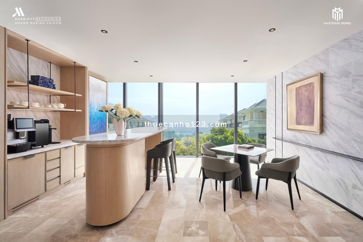 Cho thuê gấp căn hộ 1PN+1, 1WC, 71m2 tại Grand Marina Saigon, giá chỉ 55tr vnd bao phí quản lý.