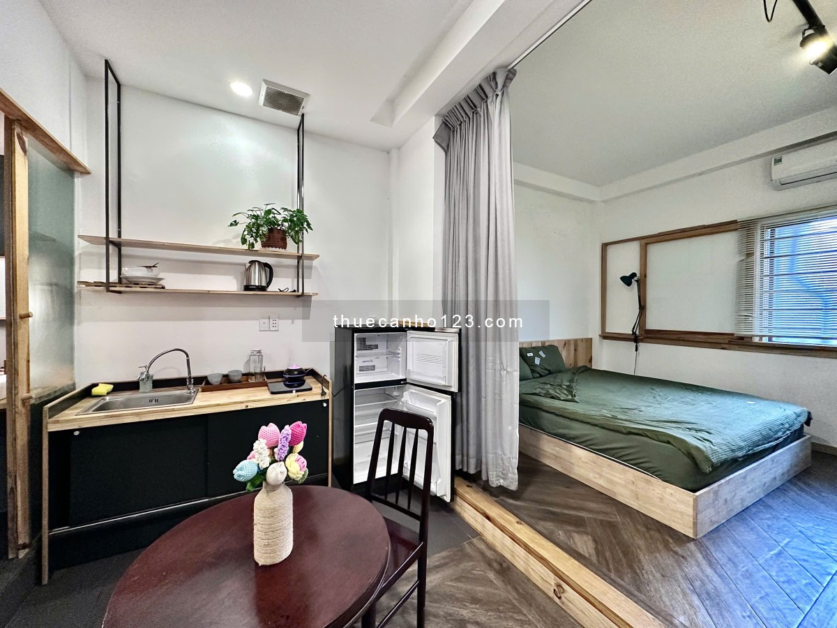 Căn Hộ 1Pn Vintage Gần Chợ Bà Chiểu, Cầu Bông Khu An Ninh