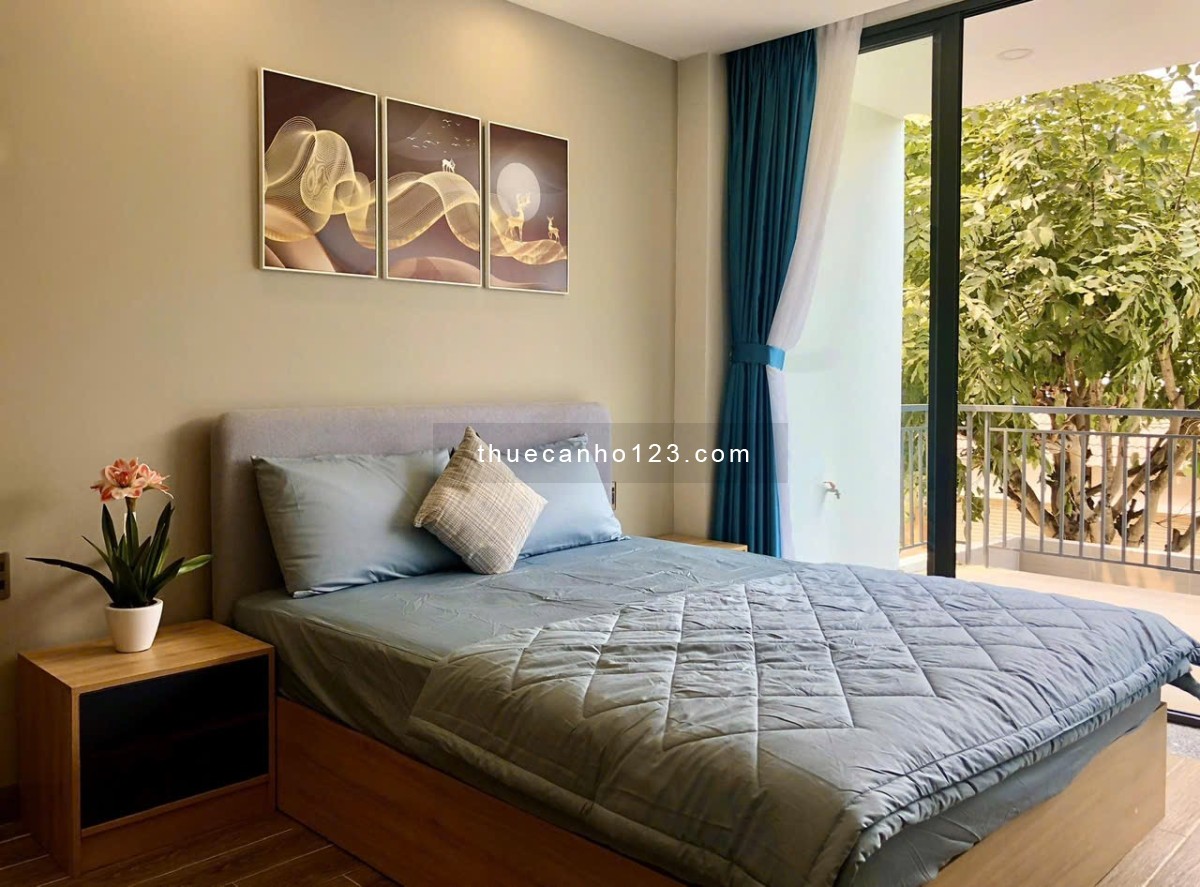 [Cực phẩm] Căn hộ 1PN đầy đủ nội thất - Ban công riêng, nội khu biệt thự