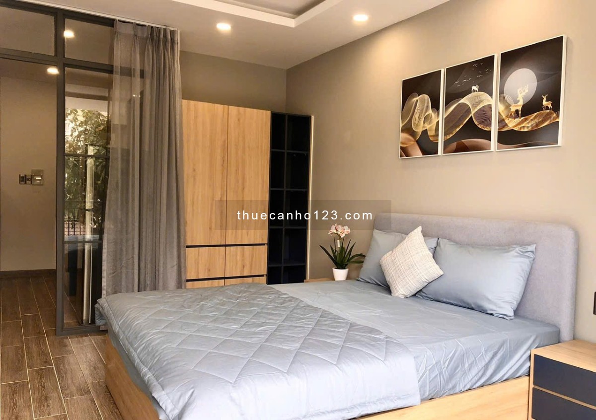 [Cực phẩm] Căn hộ 1PN đầy đủ nội thất - Ban công riêng, nội khu biệt thự