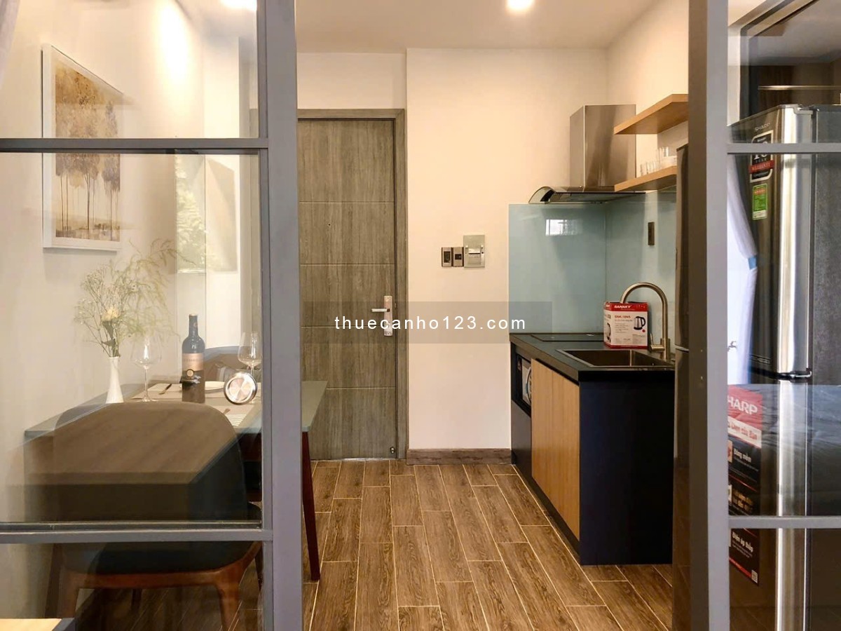 [Cực phẩm] Căn hộ 1PN đầy đủ nội thất - Ban công riêng, nội khu biệt thự