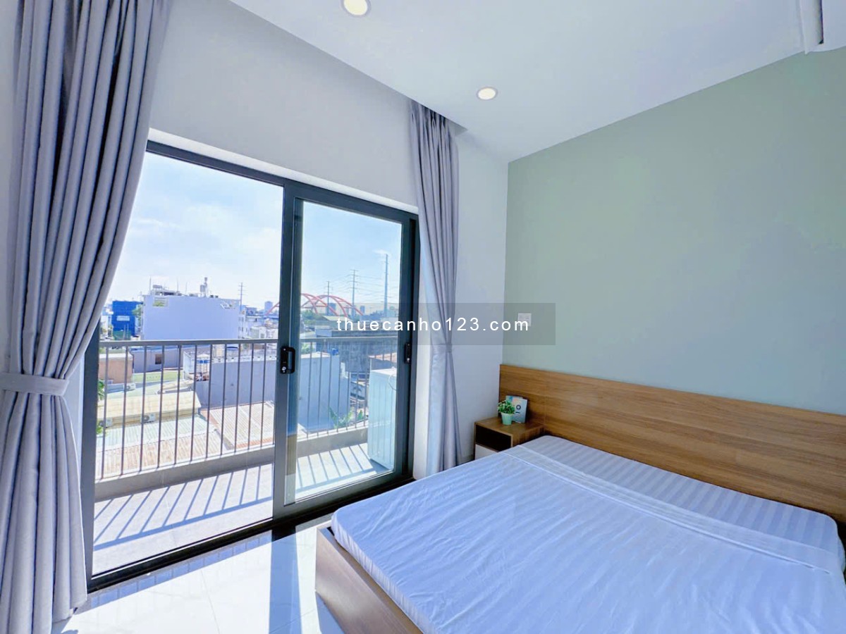 Cho thuê căn hộ 1 phòng ngủ riêng - Ban công thoáng, nhà mới xây - Trống sẵn ở liền