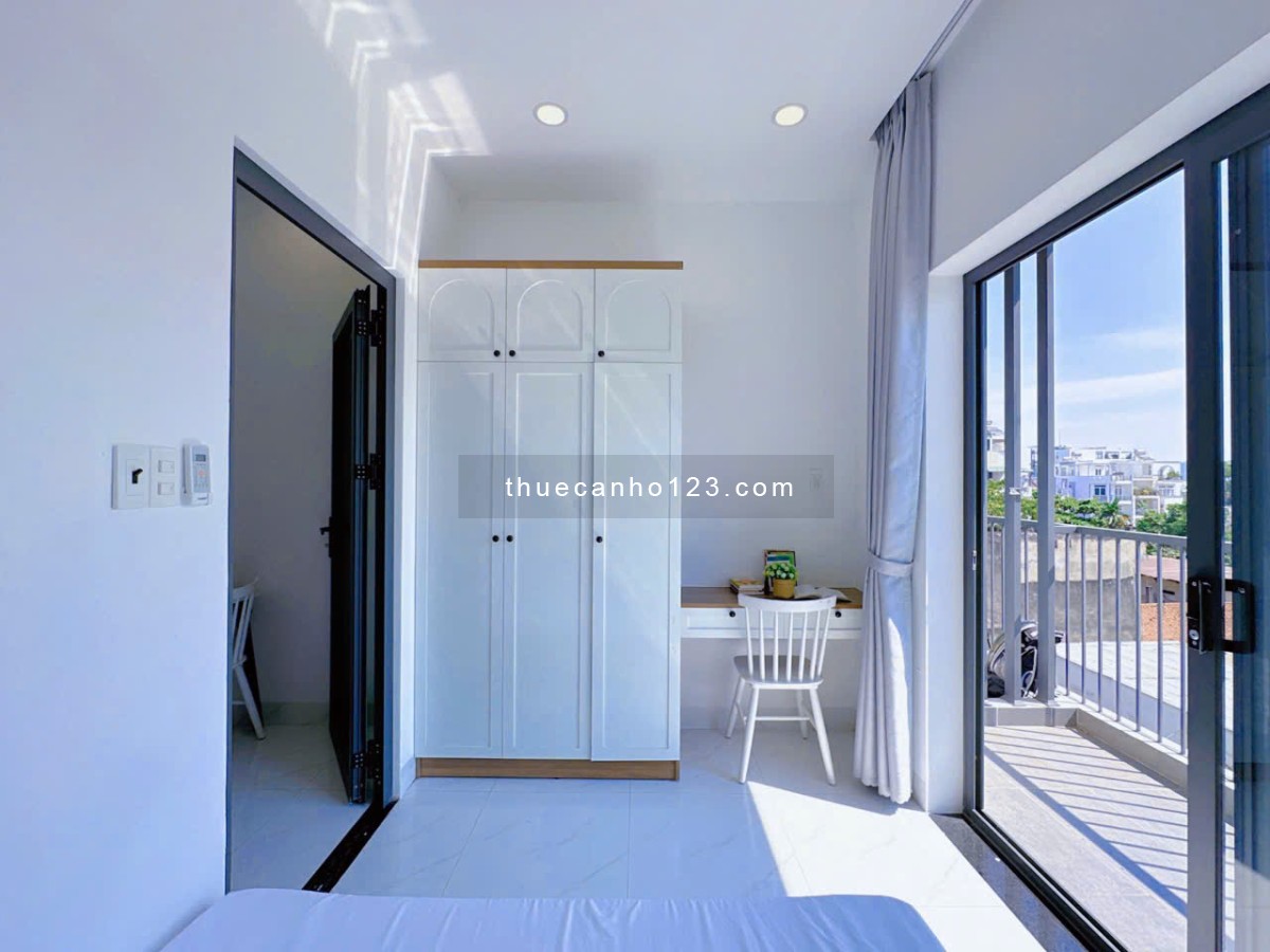 Cho thuê căn hộ 1 phòng ngủ riêng - Ban công thoáng, nhà mới xây - Trống sẵn ở liền