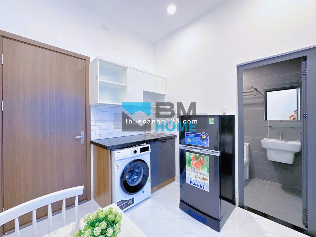 Cho thuê căn hộ 1 phòng ngủ riêng - Ban công thoáng, nhà mới xây - Trống sẵn ở liền