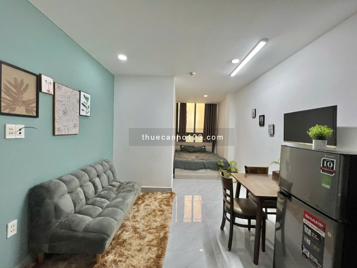 Cho thuê căn hộ studio ban công - Cửa sổ - Đầy đủ nội thất - Trống sẵn vào ở ngay