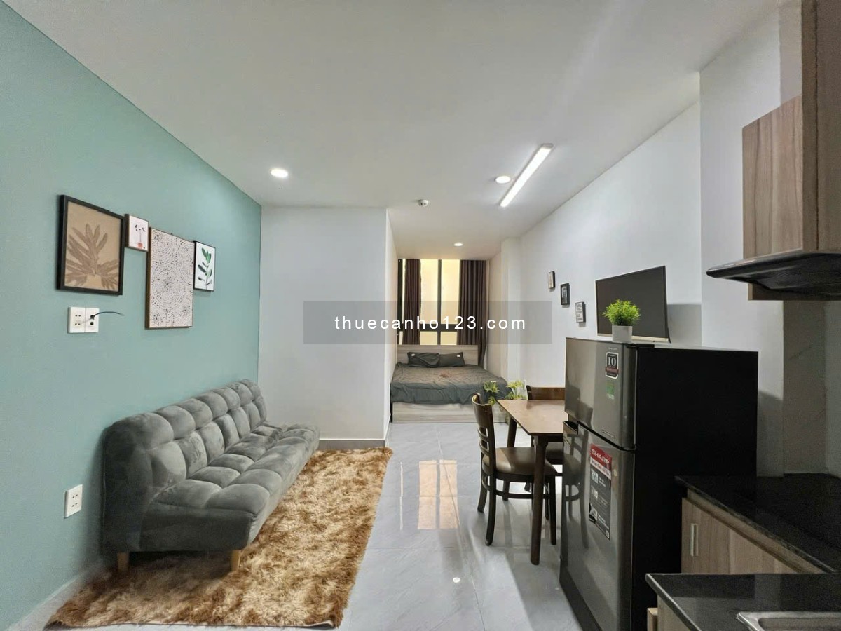 Cho thuê căn hộ studio ban công - Cửa sổ - Đầy đủ nội thất - Trống sẵn vào ở ngay
