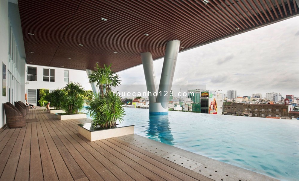 Cần cho thuê The Prince Phú Nhuận với DT 105m2, sửa lại thành 2 phòng ngủ, 2wc, Nội thất cao cấp