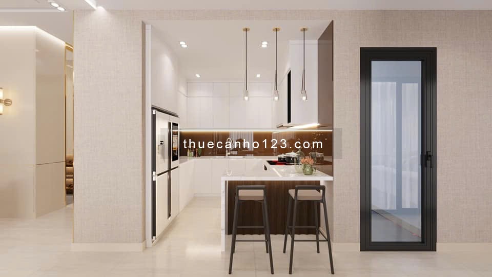 Cho thuê căn hộ Petro Landmark Quận 2, DT 101m2, 2 phòng ngủ, view mát thoáng. Giá 14tr/tháng.