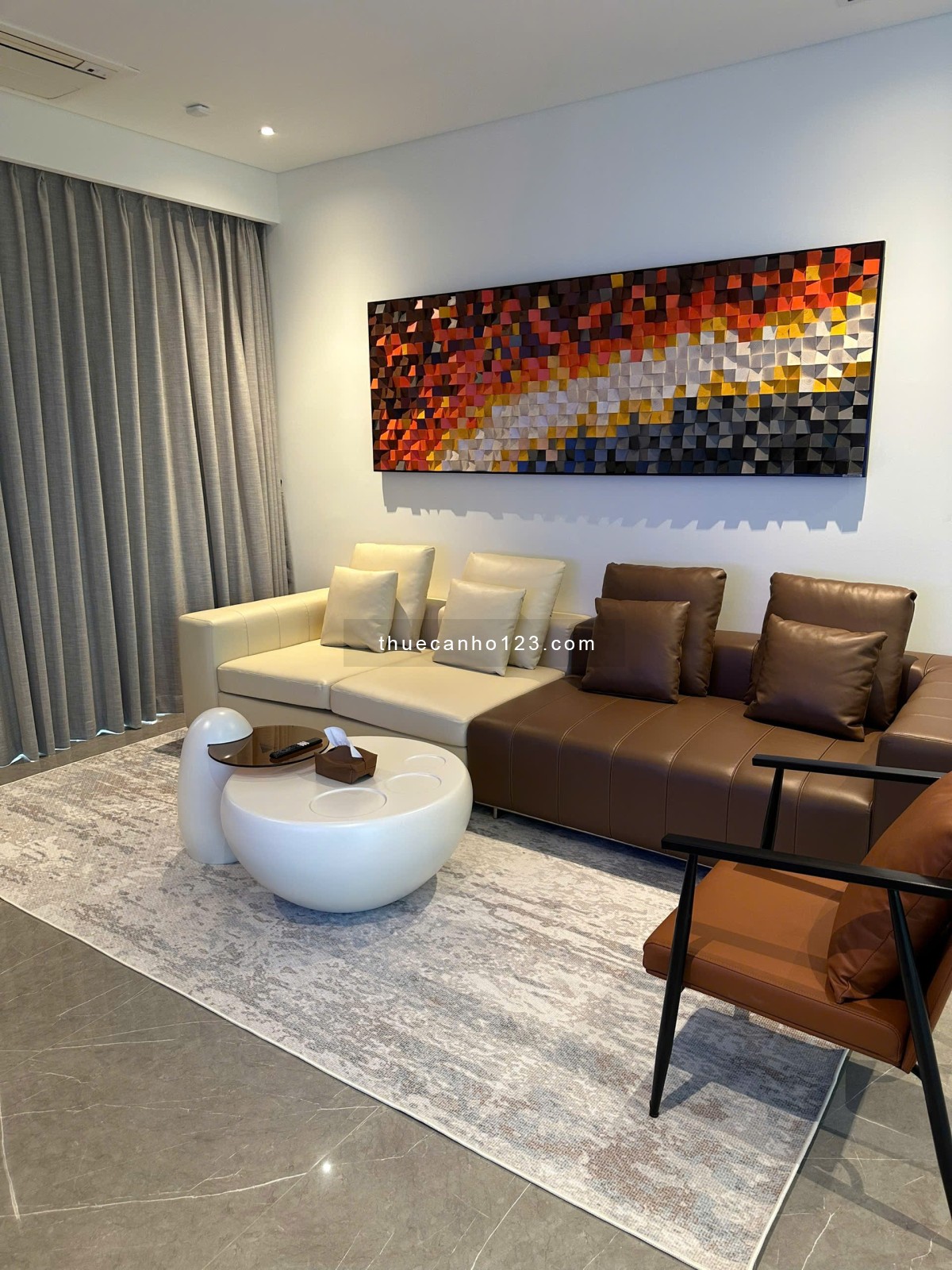 Cho thuê căn hộ 3PN - 2WC, 116m2 The Metropole Thủ Thiêm, giá tốt nhất thị trường chỉ 35 tr/th