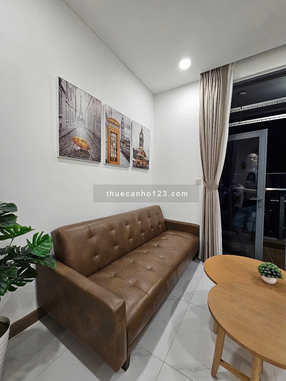 Cho thuê Sunwah Pearl bình thạnh với DT 53m2, 1PN 1WC, Nội thất đầy đủ, giá 21tr/th ở liền