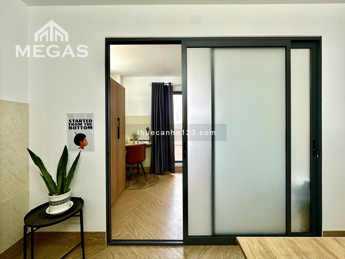 Căn hộ sân bay 1 phòng ngủ tại Bạch Đằng – Cửa sổ thoáng, full nội thất, máy giặt riêng, mới 100%.