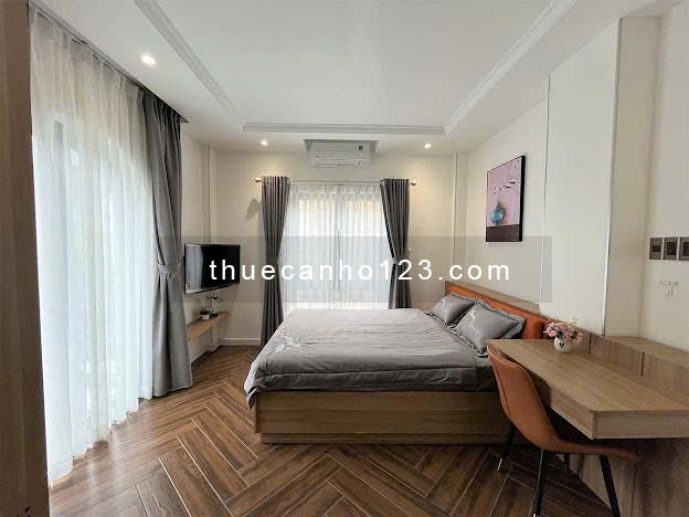 Cho thuê căn hộ Bình Thạnh – Diện tích 45m² – Thang máy – Nhà xe – Bồn tắm lớn – Balcony