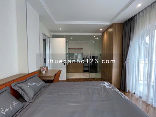 Cho thuê căn hộ Bình Thạnh – Diện tích 45m² – Thang máy – Nhà xe – Bồn tắm lớn – Balcony