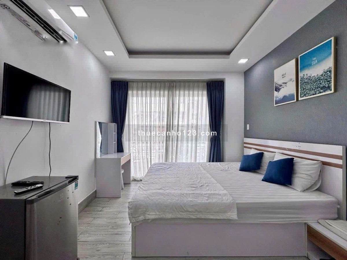 Cho thuê căn hộ full nội thất, ban công, thang máy gần chợ Bến Thành, CV Tao Đàn, Cống Quỳnh, BCA