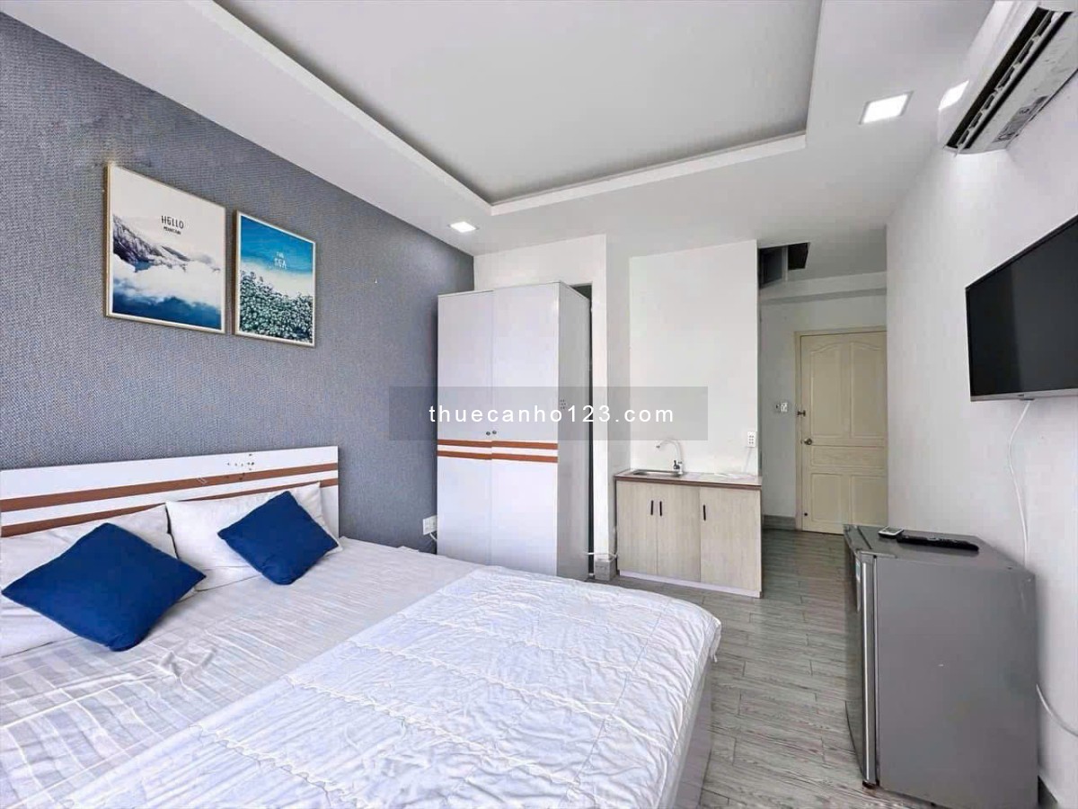 Cho thuê căn hộ full nội thất, ban công, thang máy gần chợ Bến Thành, CV Tao Đàn, Cống Quỳnh, BCA