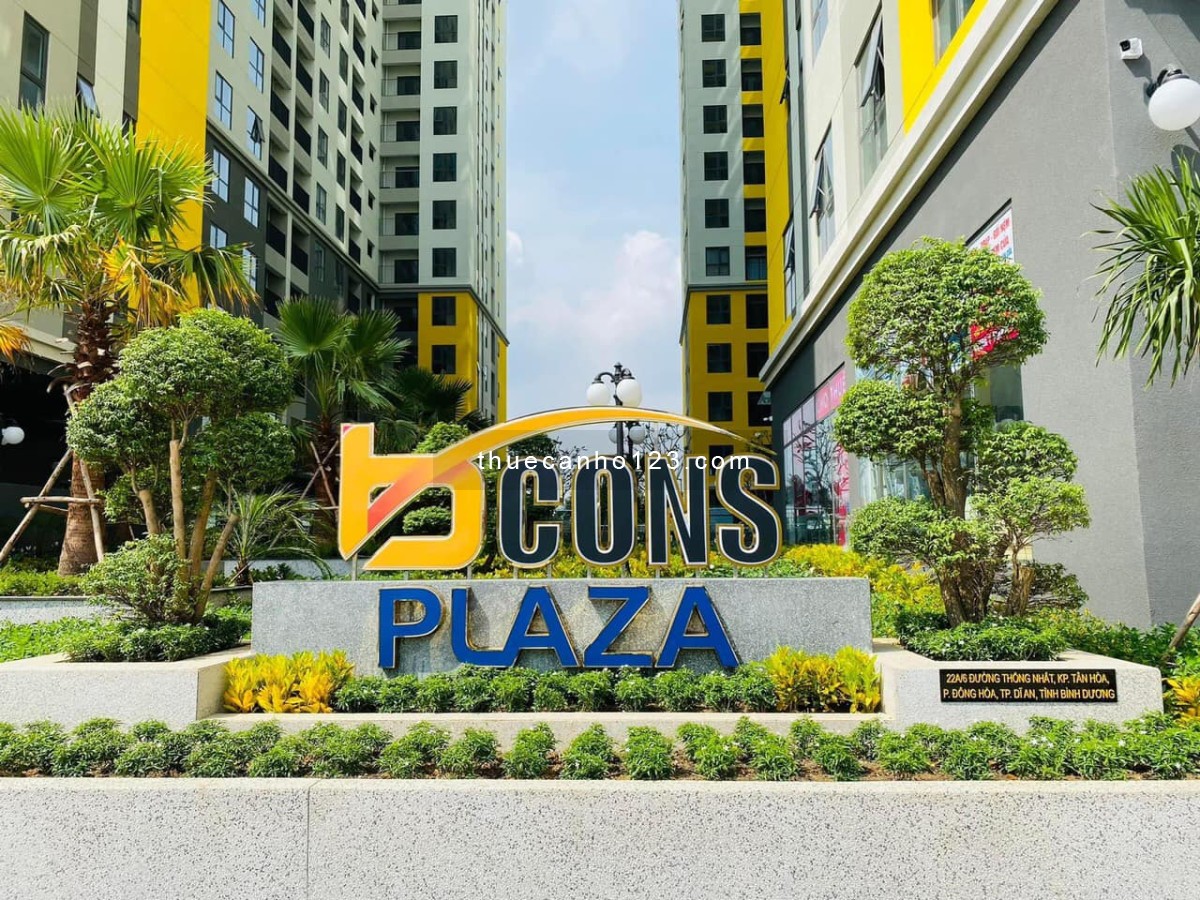 Cho thuê căn hộ 2PN Bcons Plaza - Đường Thống Nhất - Dĩ An - Bình Dương