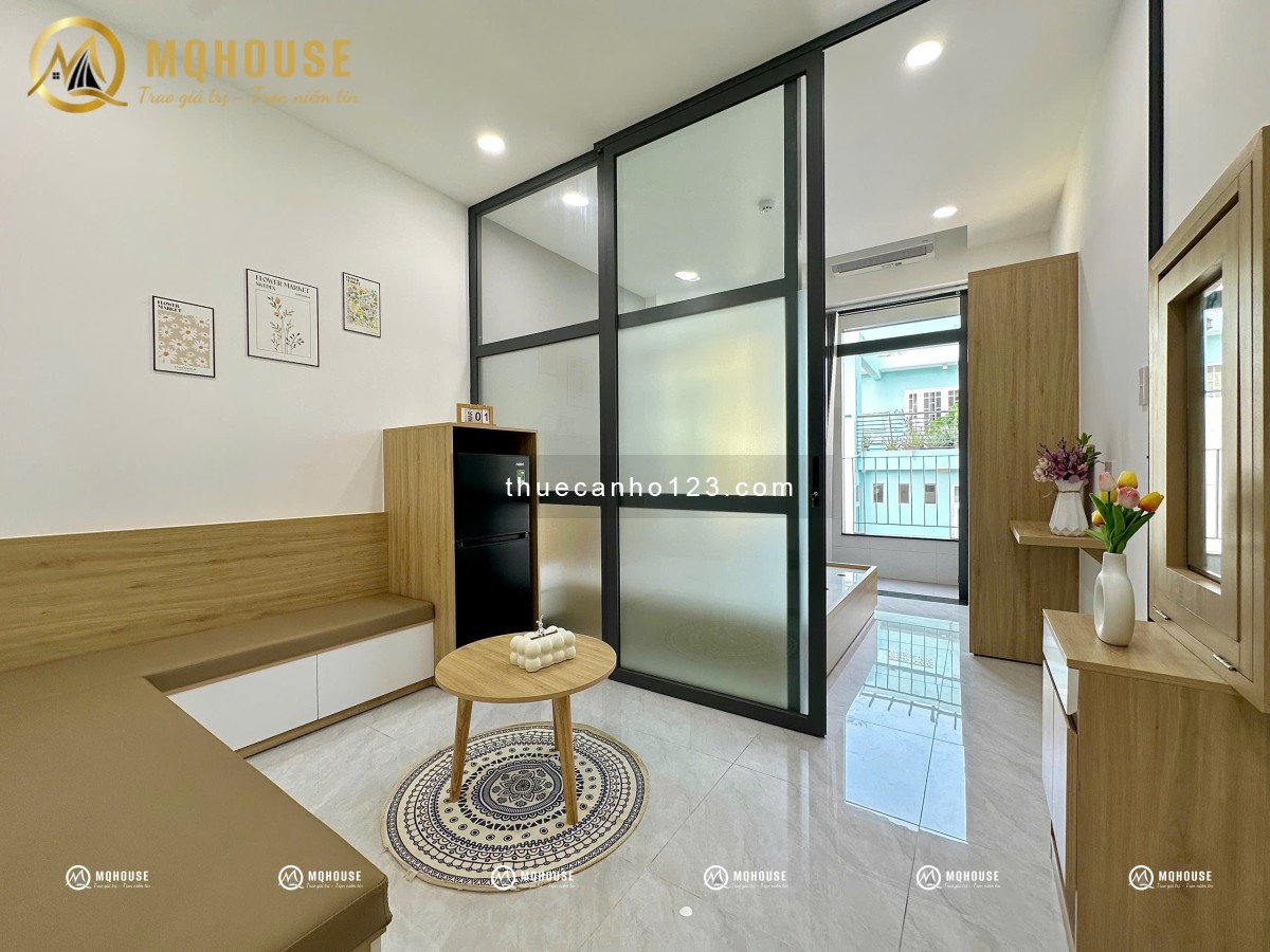 Cho thuê căn hộ 1 Phòng Ngủ Bancol Mới Gần Aeon Tân Phú Giặt Riêng Full Nội Thất Bóc Seal