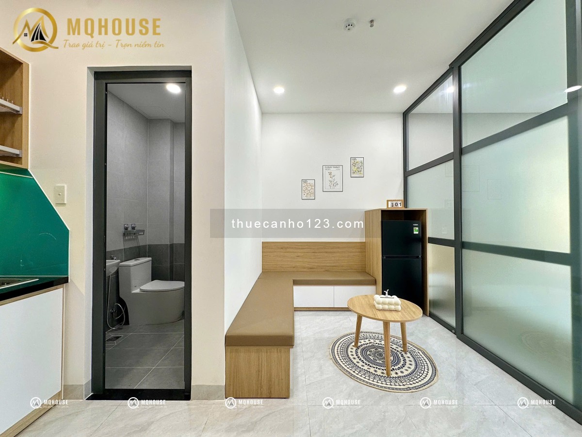 Cho thuê căn hộ 1 Phòng Ngủ Bancol Mới Gần Aeon Tân Phú Giặt Riêng Full Nội Thất Bóc Seal