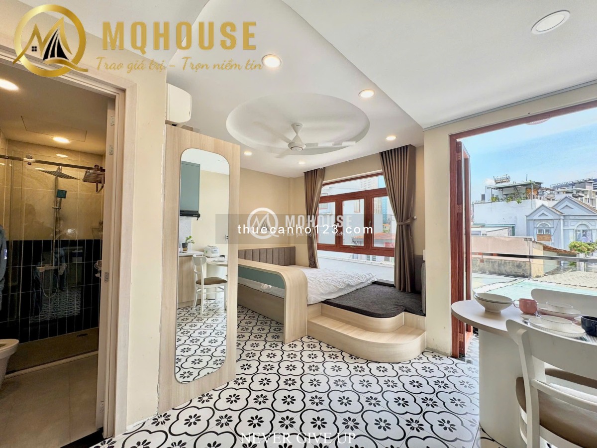 Khai Trương Căn Hộ Bình Thanh, Studio Balcony 35m2 Thang Máy Rộng, vòng Xoay Điện Biên Phủ, HUTECH