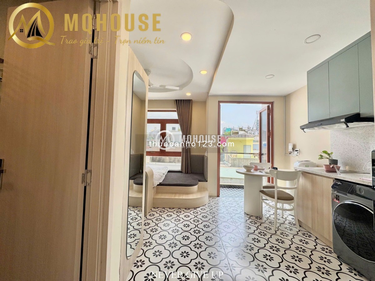 Khai Trương Căn Hộ Bình Thanh, Studio Balcony 35m2 Thang Máy Rộng, vòng Xoay Điện Biên Phủ, HUTECH