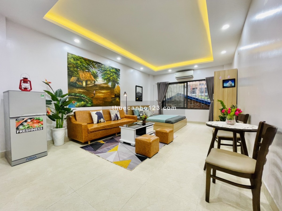 Căn hộ cho thuê 1 ngủ 1 khách 1 bếp đầy đủ đồ tại Lê Đức Thọ