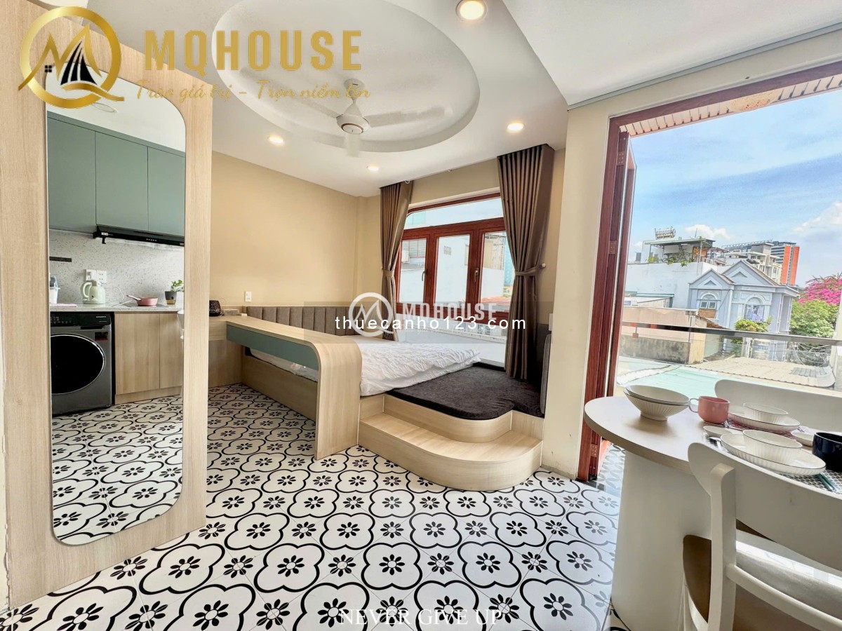 Khai Trương Căn Hộ Bình Thanh, Studio Balcony 35m2 Thang Máy Rộng, vòng Xoay Điện Biên Phủ, HUTECH