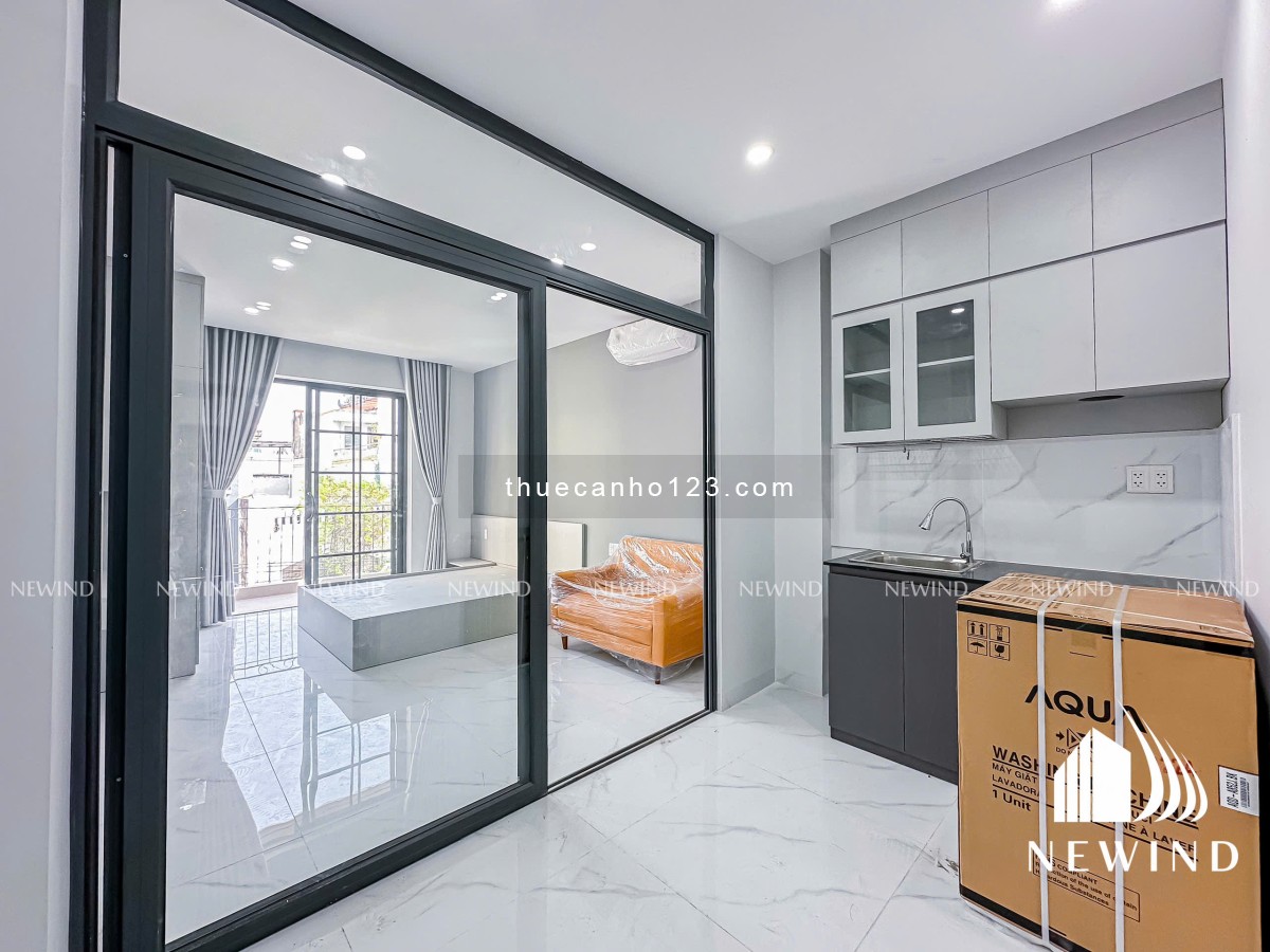 Căn 1PN mới hoàn thiện - Đầy đủ nội thất - Có ban công – Gần Lotte Mart, ĐH Tôn Đức Thắng, ĐH UFM