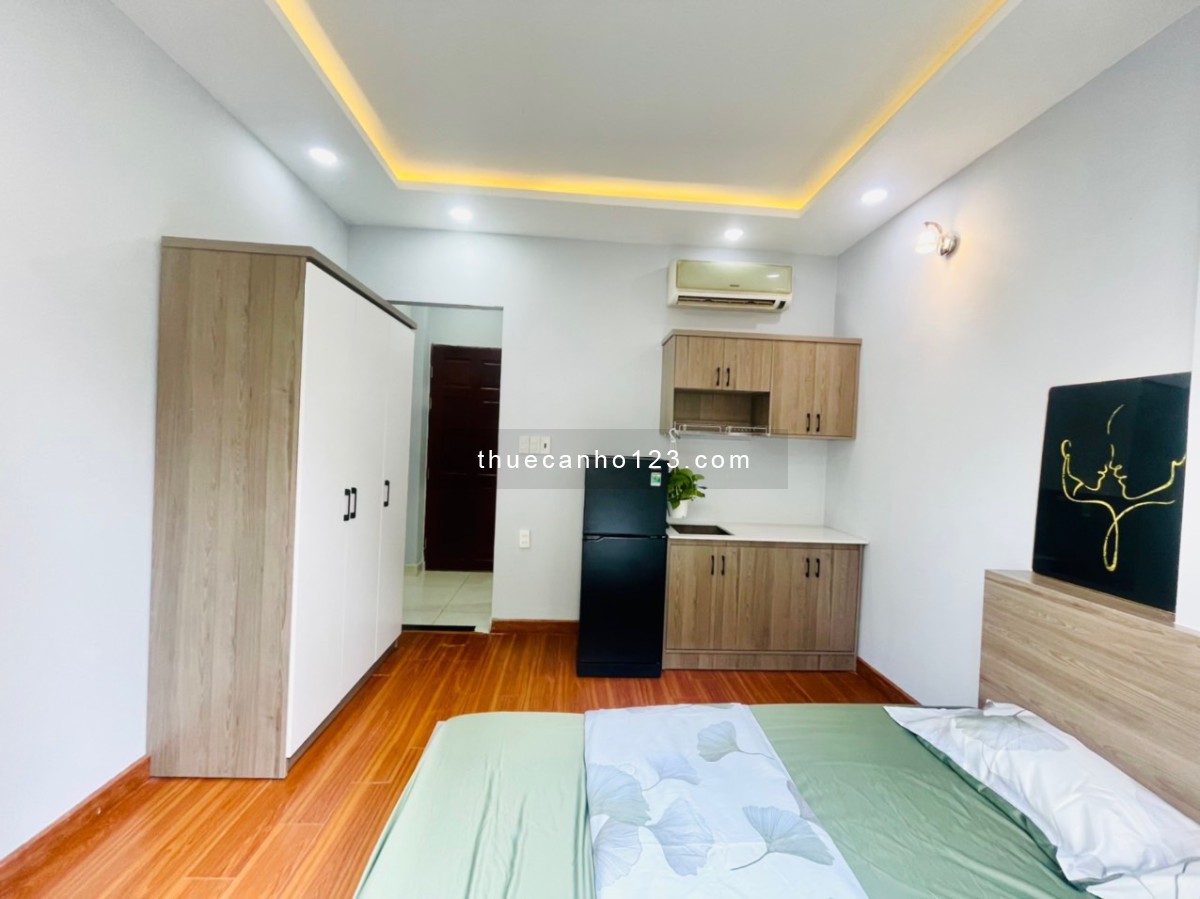 Căn Hộ Ban công 30m2 Full Nội Thất, Phan Văn Trị Gần chợ Bà Chiểu, Cầu Bông, Bình Thạnh