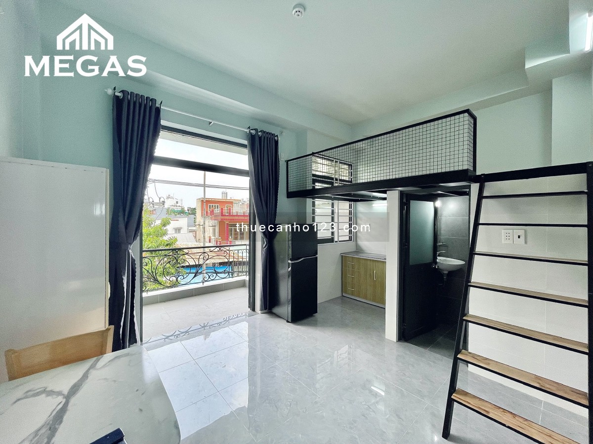 Cho thuê căn hộ có gác ở Trần Thị Trọng, Tân Bình ngay khu trung tâm