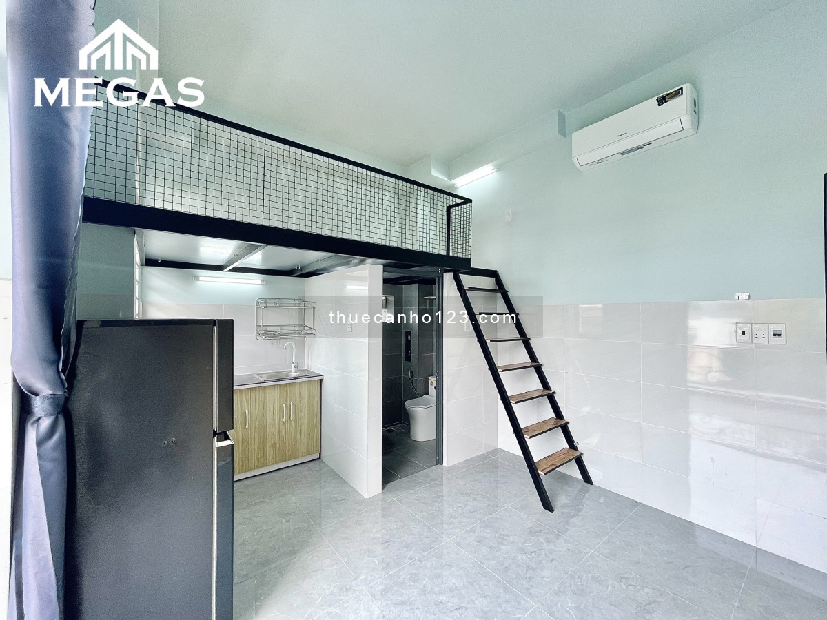 Cho thuê căn hộ có gác ở Trần Thị Trọng, Tân Bình ngay khu trung tâm