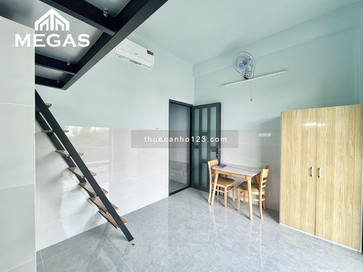 Cho thuê căn hộ có gác ở Trần Thị Trọng, Tân Bình ngay khu trung tâm