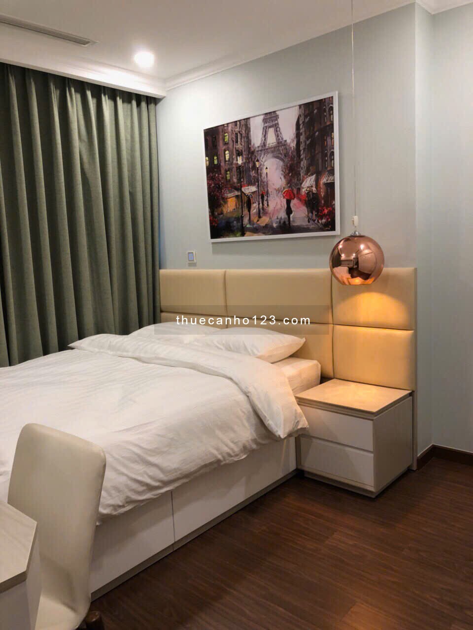 Cho thuê căn hộ Tecco Green, DT 58m2, 2PN, Full NT, giá 7tr/tháng.