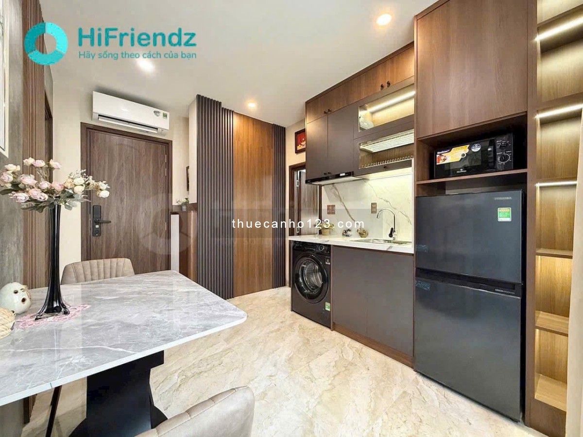 Cho thuê phòng Bình Thạnh – Nội thất mới 100% – Máy giặt riêng – Thang máy – Khu dân trí cao