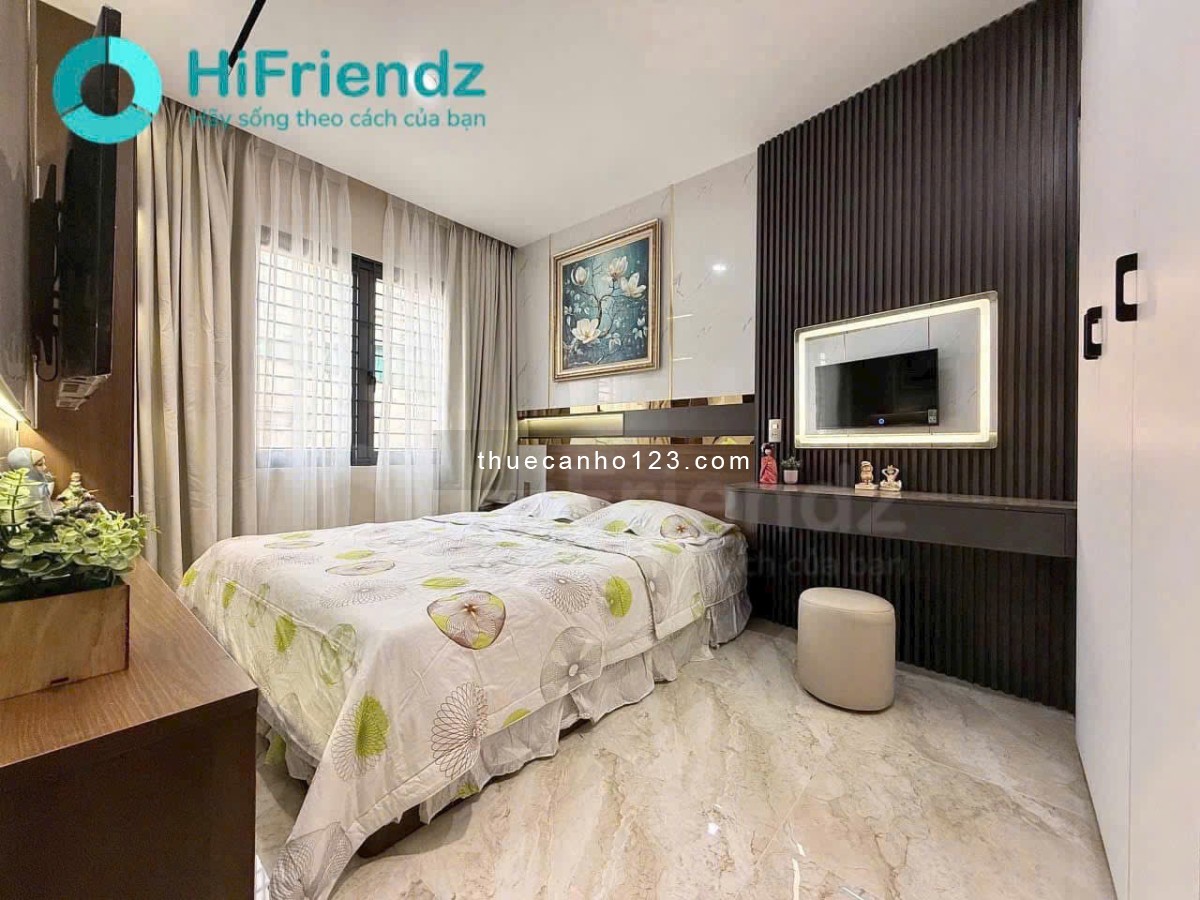 Cho thuê phòng Bình Thạnh – Nội thất mới 100% – Máy giặt riêng – Thang máy – Khu dân trí cao