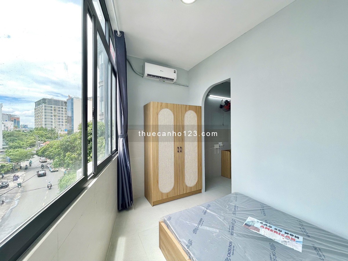 Cho thuê căn hộ 1PN, cửa sổ trời, full nội thất – Ngay sân bay Tân Sơn Nhất