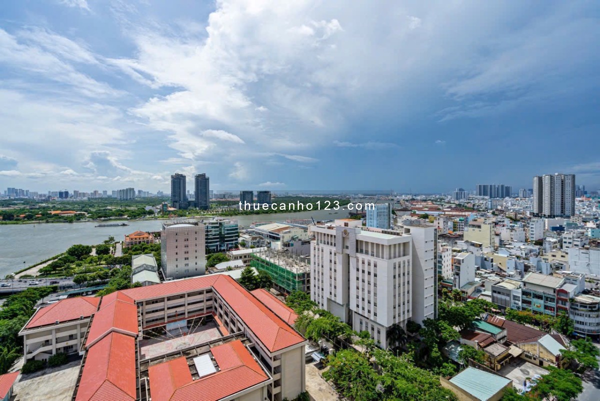 Cho thuê căn 2pn 2wc full nội thất SaigonRoyal Quận 4